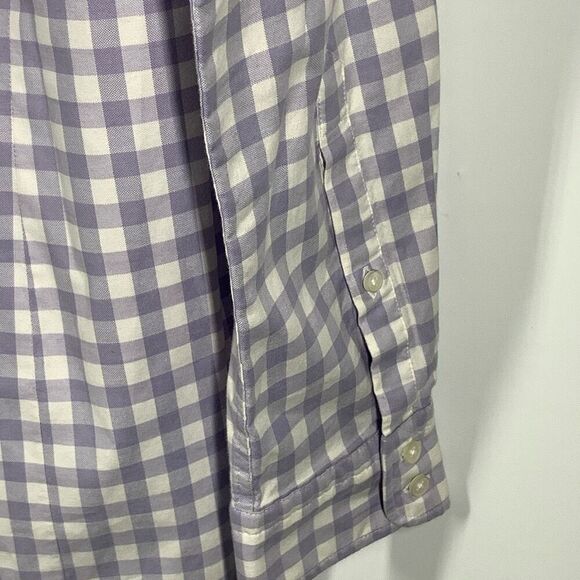 Peter Millar Women's Checkered Button Down Long Sleeve Shirt Size Medium - Picture 4 of 6